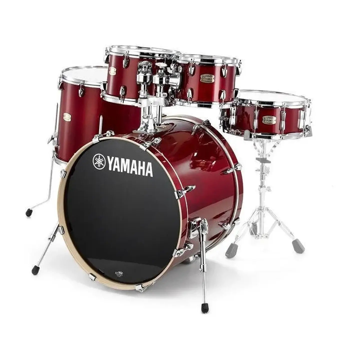YAMAHA SB-600 特製パーツ多数 ブラスブリッジ＆ジョイントプレート等 Yamaha Stage Custom Batería Cranberry Red Birch – Rincón del Músico