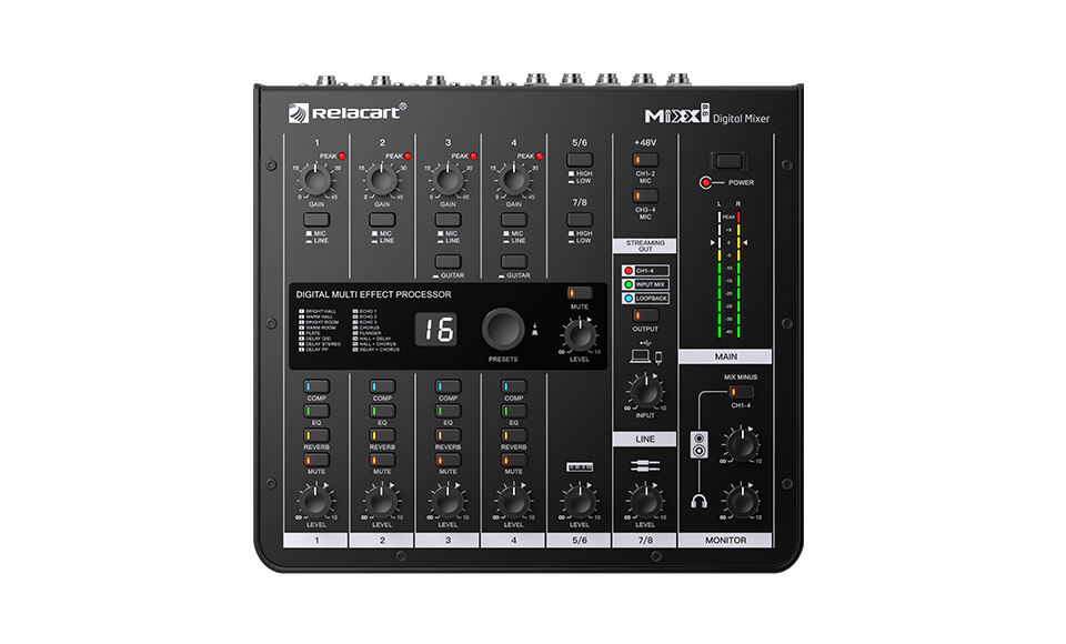 MIXER DIGITAL RELACART MIXX8