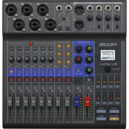 Zoom Livetrack L-8 デジタルミキサー Mezclador Digital LIVETRAK L-8 | ZOOM – Rincón del Músico