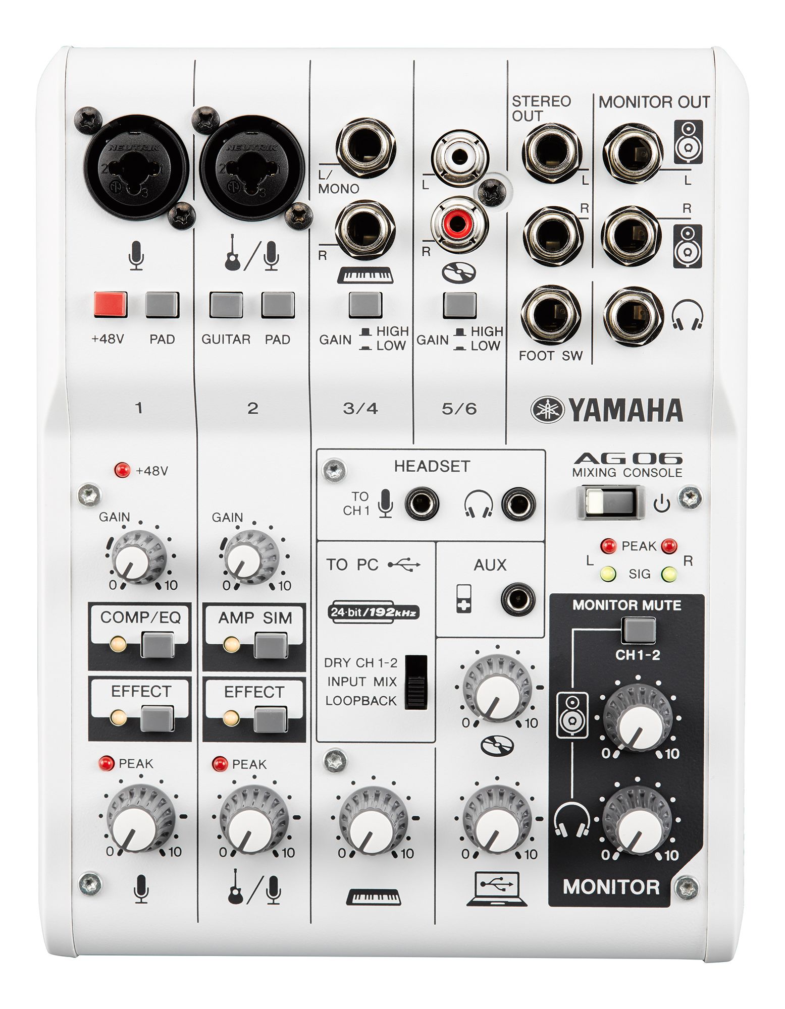 AG06 Mixer Interfaz De Audio USB De 6 Canales - Yamaha – Rincón