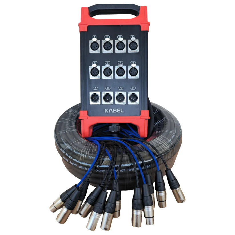 Kabel KM-8420 Multipar de Audio 8x4 XLR de 20 Metros