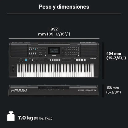 TECLADO PORTATIL YAMAHA PSR-E483