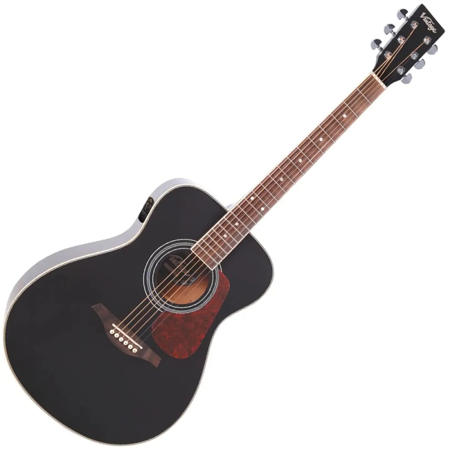 Guitarra Electroacustica Black Vintage VE300BK