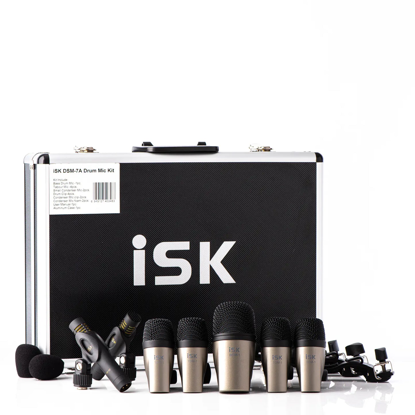 Kit de Micrófonos para Batería iSK DSM-7A 7 Piezas