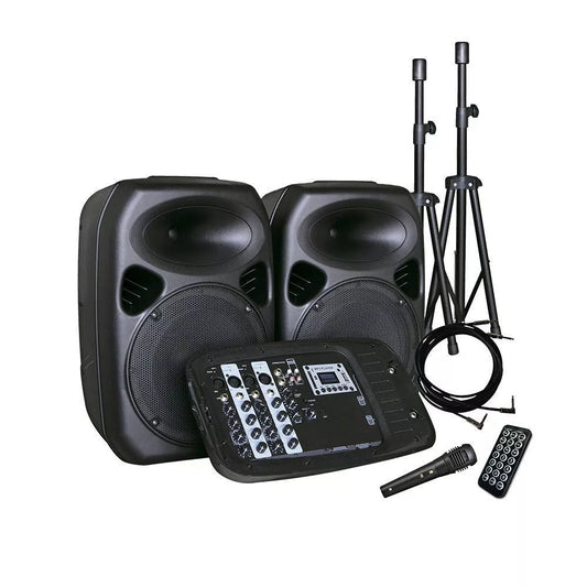 COMBO AUDIO HYUNDAI 2X10 200W+ATRILES+MICROFONO