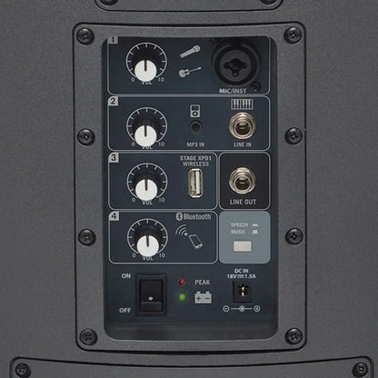 Caja acústica activa Samson XP106 con micrófono y bluetooth