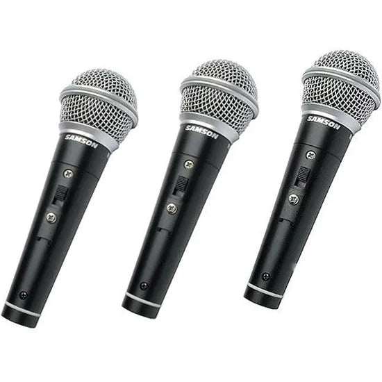 Set Samson de 3 micrófonos dinámicos R21S