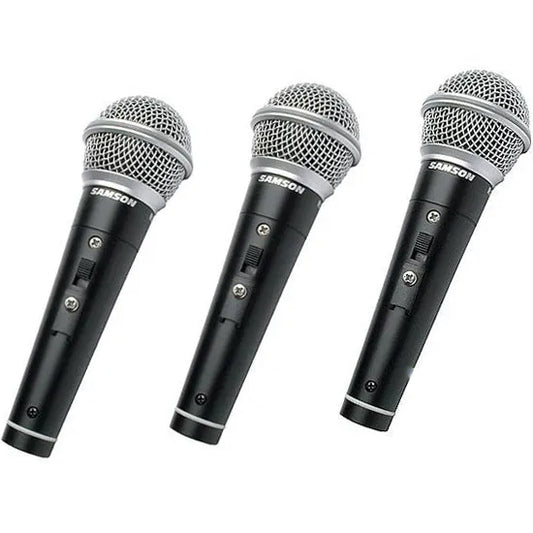 Set Samson de 3 micrófonos dinámicos R21S