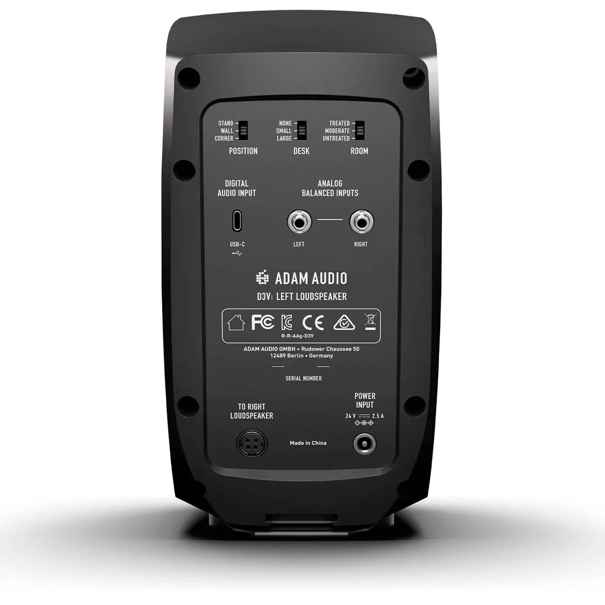 D3V BLACK PAR MONITOR ESTUDIO ACTIVO ADAM AUDIO