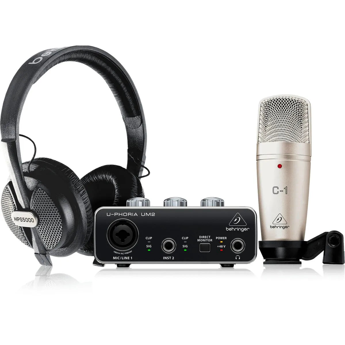 Pack Interfaz de audio Behringer U-Phoria Studio