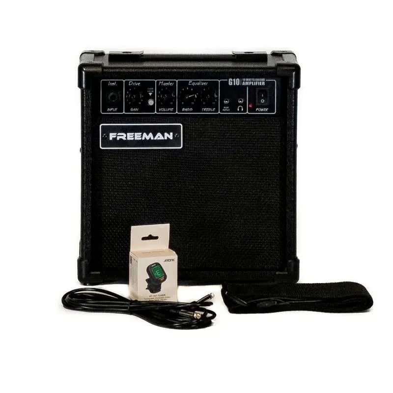 PACK GUITARRA ELECTRICA FULL ROCK BK FREEMAN