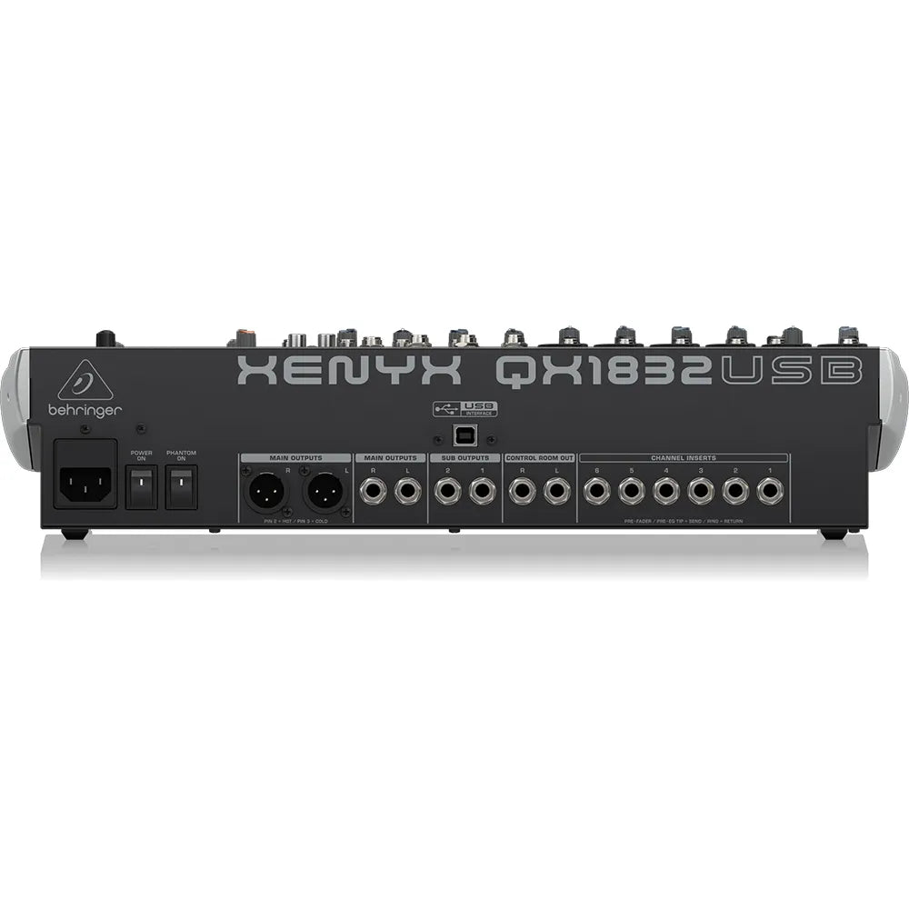 MIXER BEHRINGER 3 ENT 2 BUSES QX1832USB