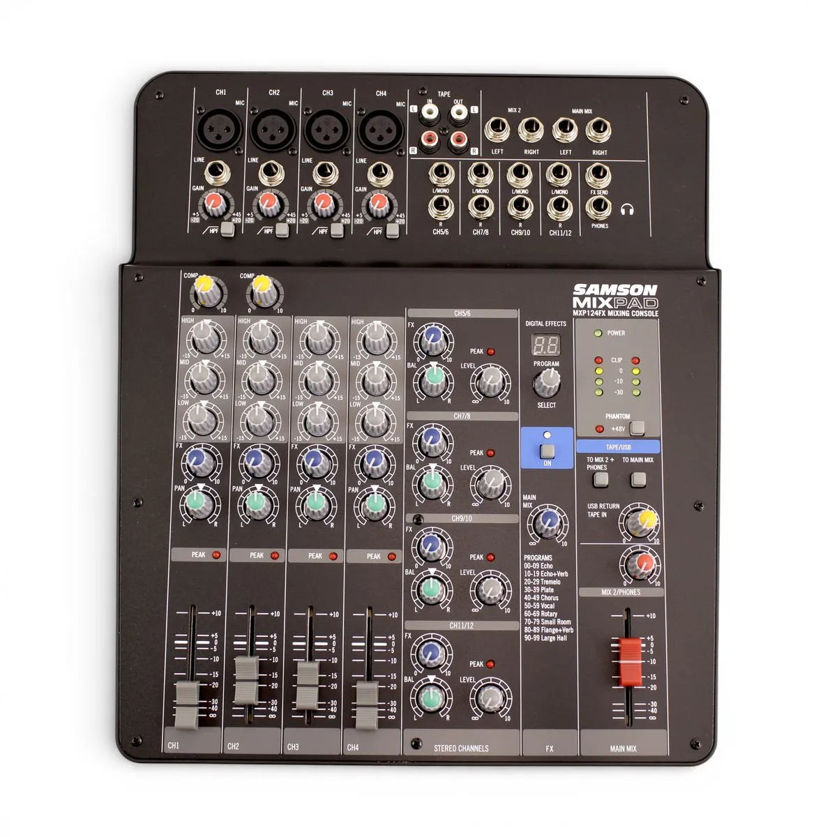 Mixer Samson USB con efectos MXP124FX