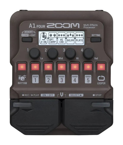 Pedalera multiefecto Zoom A1 Four