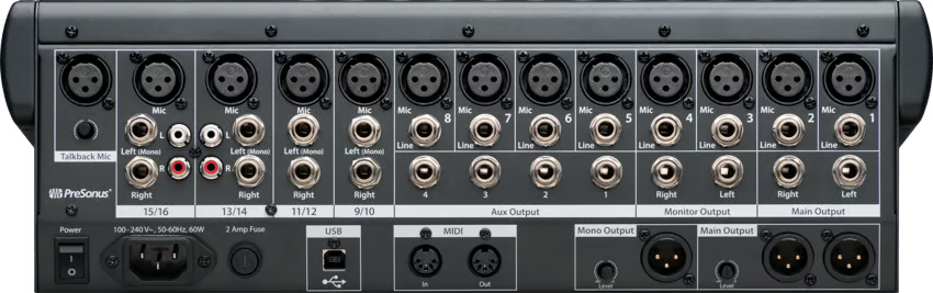 PreSonus StudioLive 16.0.2 USB Mixer Digital de 16 Canales