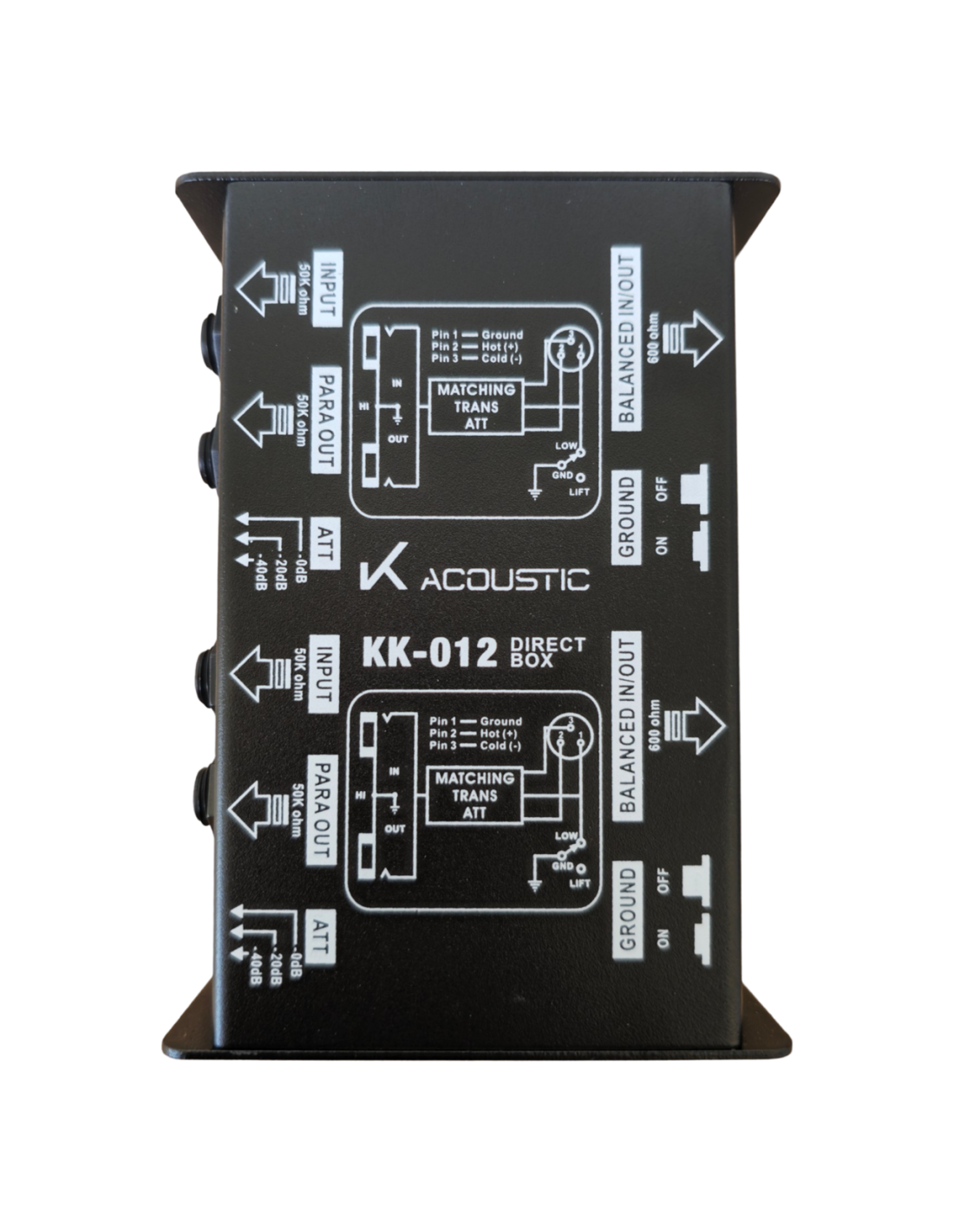 KK-012 CAJA DIRECTA DOBLE PASIVA K ACOUSTIC