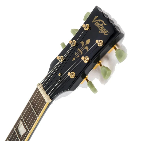 GUITARRA ELECTRICA VINTAGE REISSUED V100 LES PAUL NEGRA