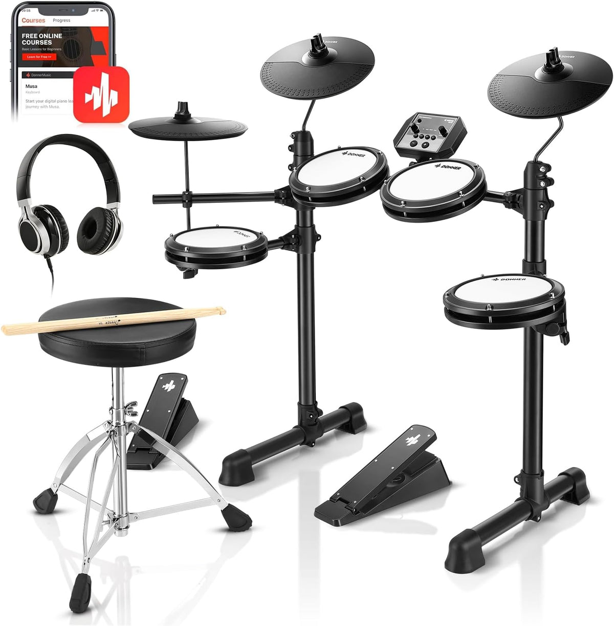 POCKET DRUM BATERIA ELECTRONICA DONNER EC7250 DEM80