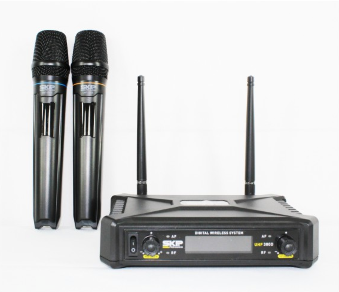 Micrófono inalámbrico doble SKP UHF 300D