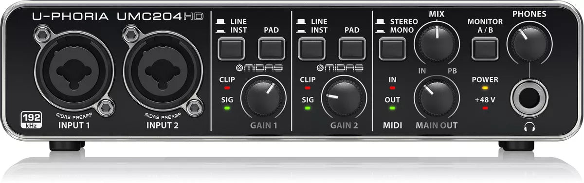 BEHRINGER U-PHORIA UMC204HD INTERFAZ