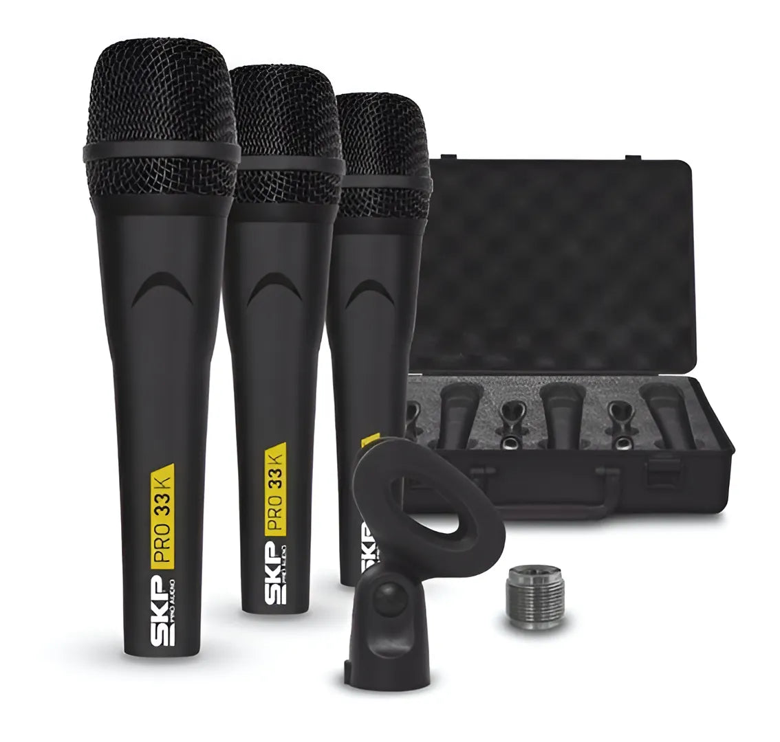 PACK 3 MICROFONO SKP PRO33K