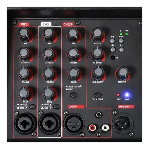 Parlante Novik Neo Stage 8 Pro portátil con bluetooth negro