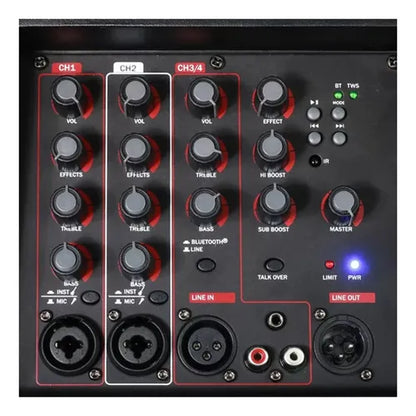 Parlante Novik Neo Stage 8 Pro portátil con bluetooth negro