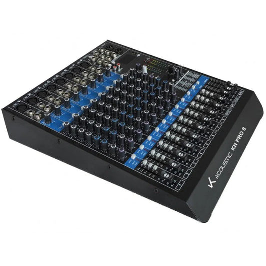 K ACOUSTIC KN PRO 8 CONSOLA AUDIO 8 CANALES MIXER 8CH