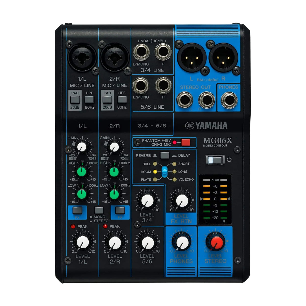 Yamaha MG06X Mixer de 6 Canales con Efectos SPX