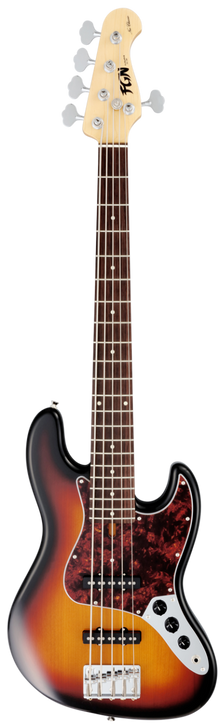 FGN® 5C Neo Classic NJB100RALV Bajo Eléctrico Funda | 3Tone Sunburst