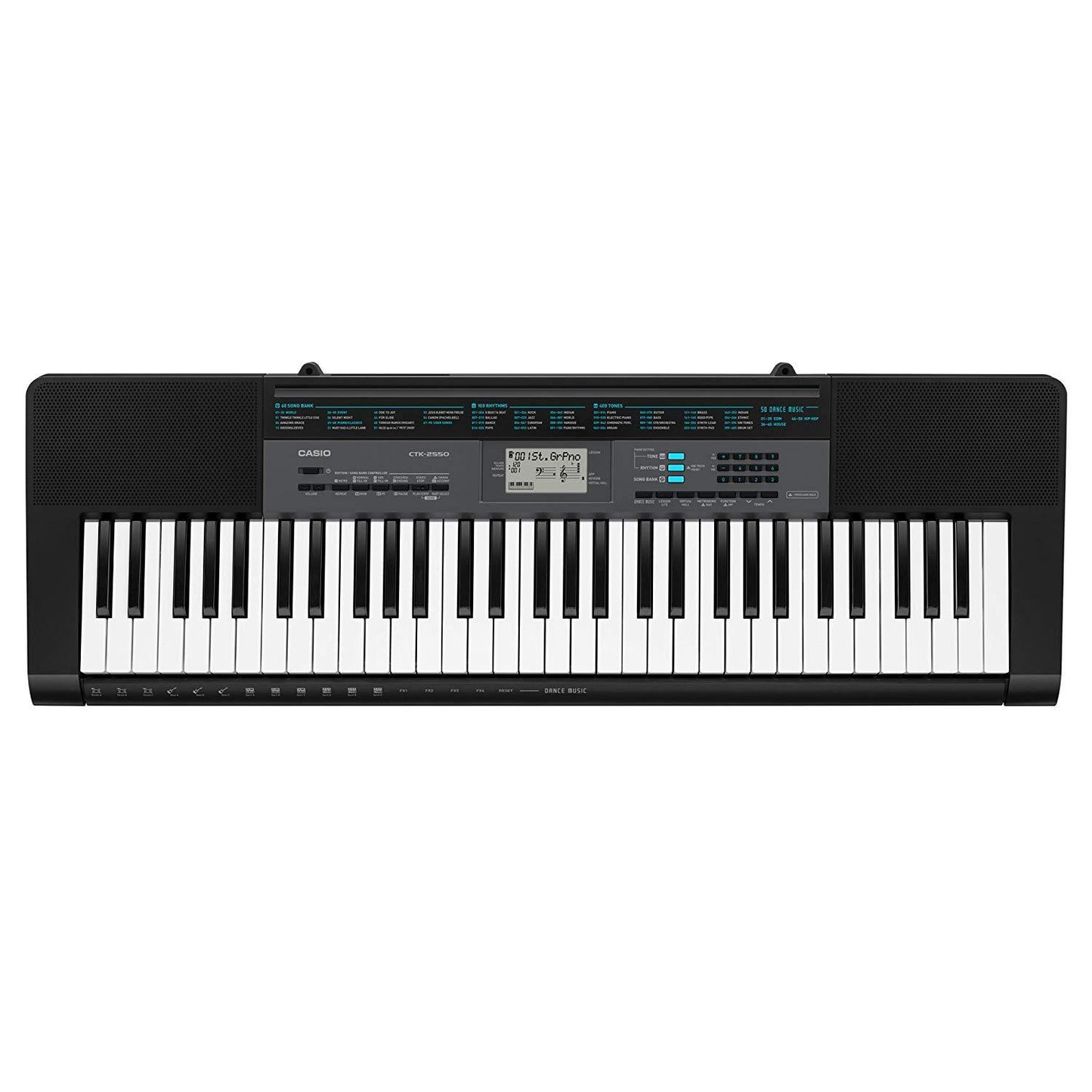 Teclado Casio CTK-1550K2 de 61 Teclas con Transformador