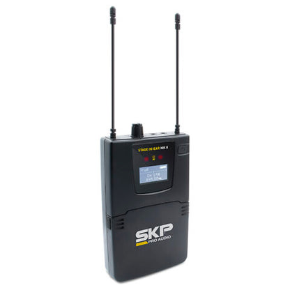 Sistema De monitoreo In Ear SKP STAGE MK2 Profesional Multifrecuencia UHF