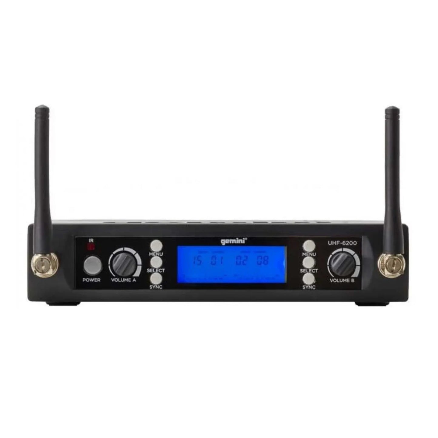 Gemini uhf-6200m sistema inalambrico mano uhf doble