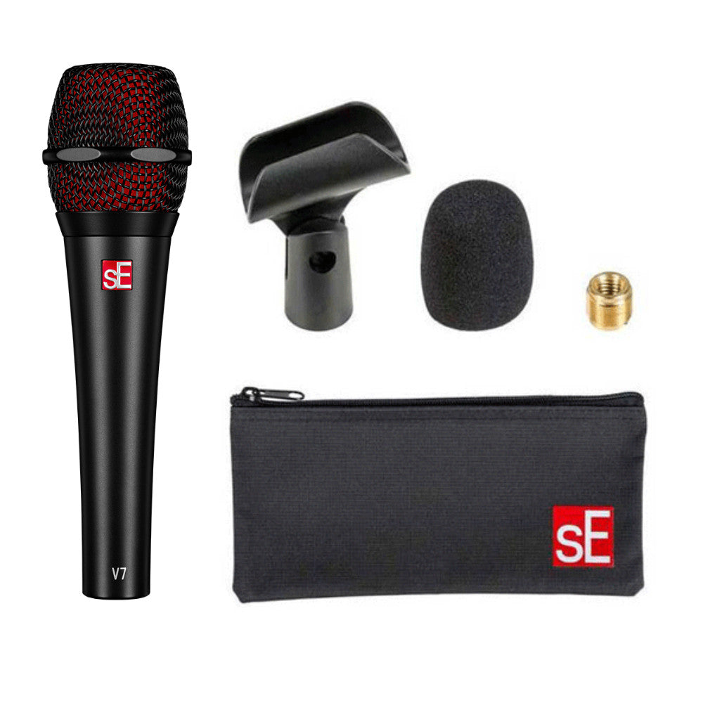 SE ELECTRONICS V7-BLACK - MICRÓFONO DE MANO SUPERCARDIOIDE VS4460