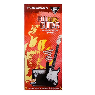 PACK GUITARRA ELECTRICA FREEMAN FULL ROCK BK