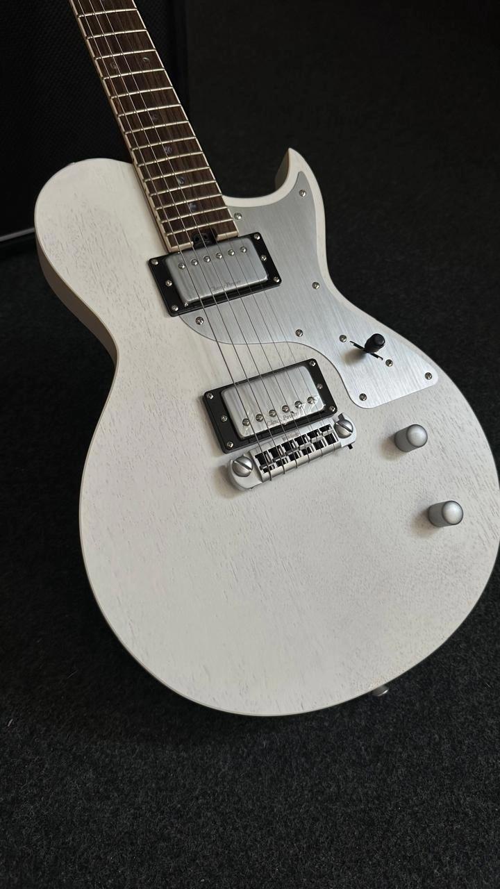 ARIA PRO II GUITARRA ELECTRICA 718MK2 L PAUL OPEN PORE WHITE A-718-MK2-OPWH