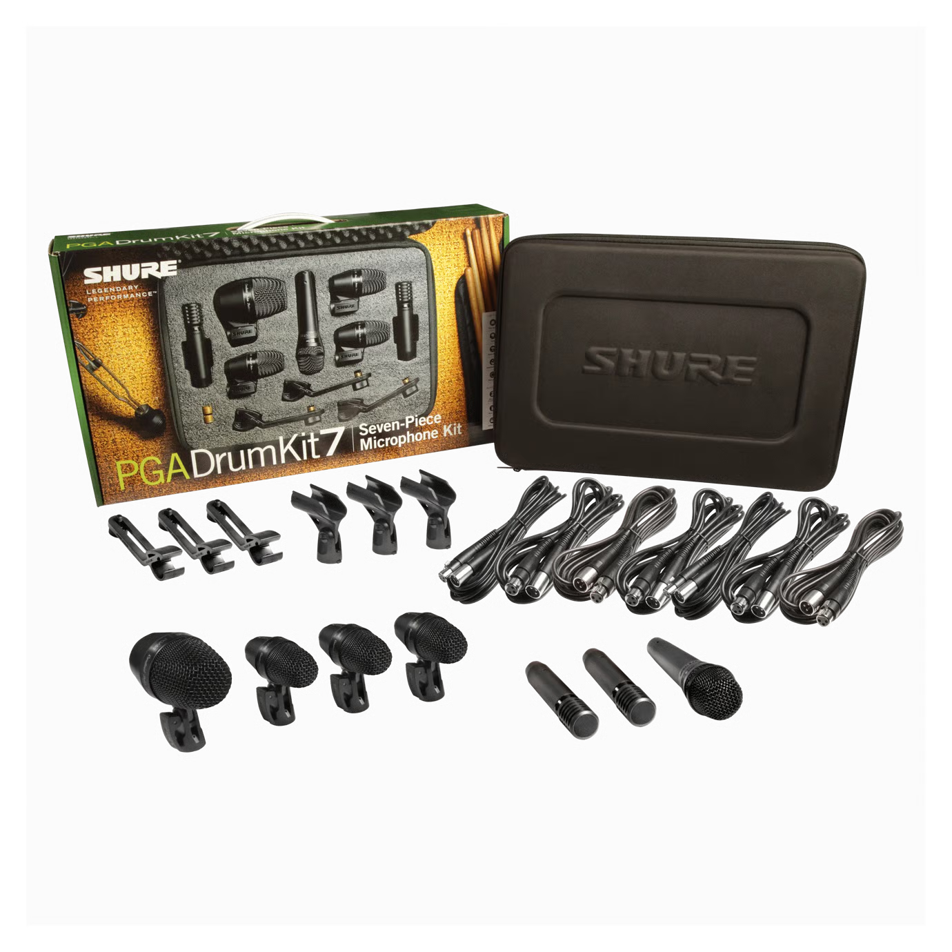 SHURE- PGADRUMKIT7 - KIT DE 7 MICROFONOS PARA BATERIA