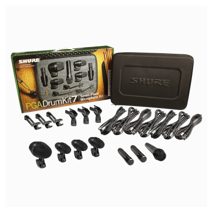 SHURE- PGADRUMKIT7 - KIT DE 7 MICROFONOS PARA BATERIA