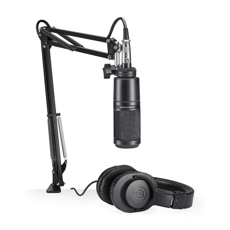 Audio-Technica AT2020PK Pack de Micrófono para Podcast