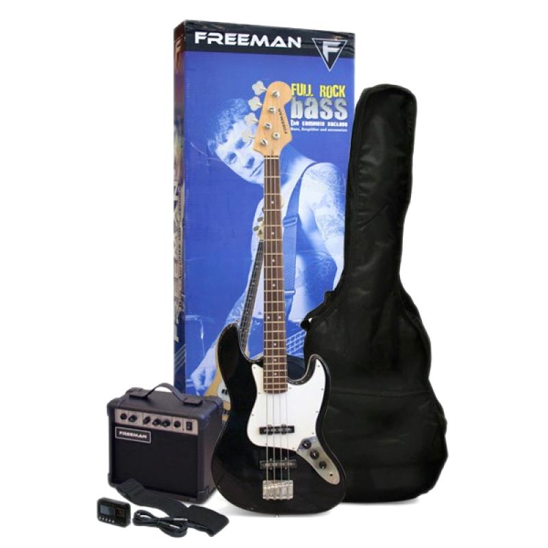 Pack de bajo eléctrico Freeman Full Rock - Black