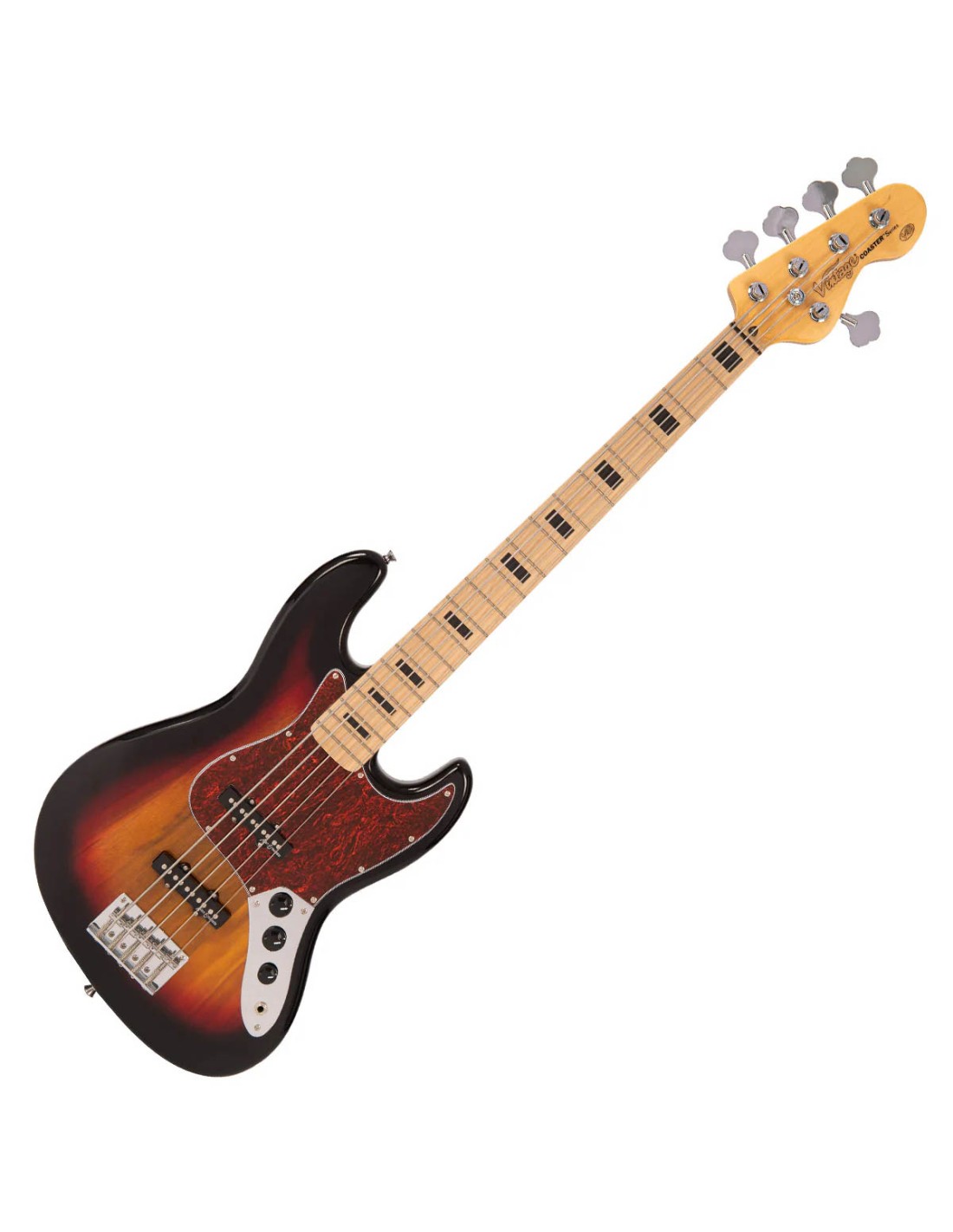 BAJO ELECTRICO VINTAGE V495SB 5 CUERDAS SUNBURST