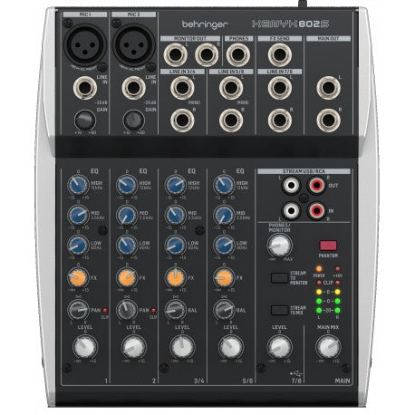 BEHRINGER XENYX 802S  MEZCLADORA INTERFAZ