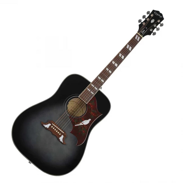 Epiphone Dove Studio Trans Ebony Guitarra Electroacústica – Rincón