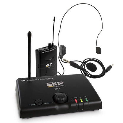 MICROFONO INALAMBRICO CINTILLO SKP UHF MINI V