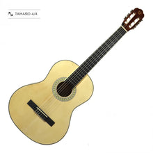 Guitarra clásica con cuerdas de nylon natural tamaño 4/4