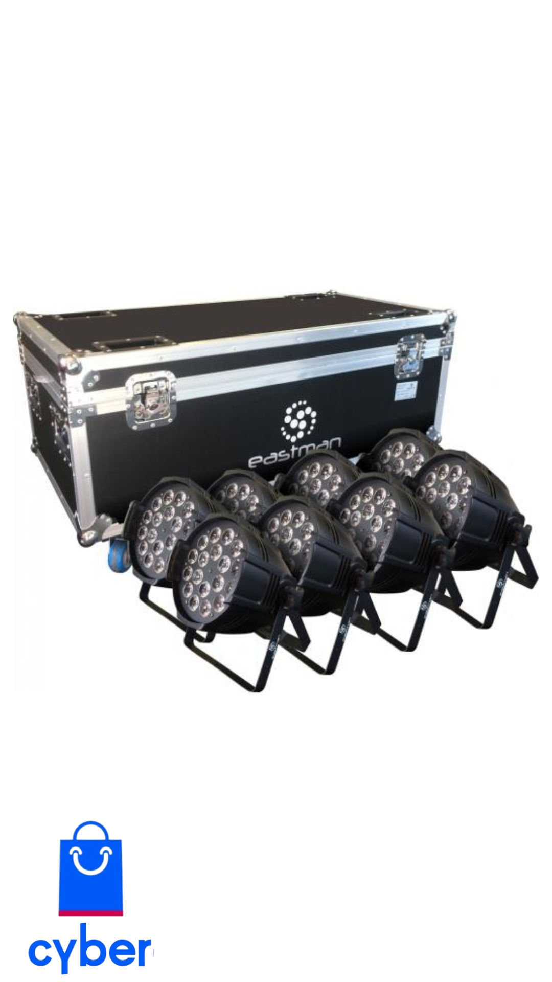 Eastman 8 iGNITE-18 Par Led RGBWAP 18x12W + Flight Case