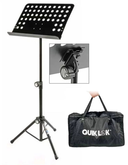 ATRIL DE DIRECTOR QUIKLOK CON FUNDA NEGRO MS330
