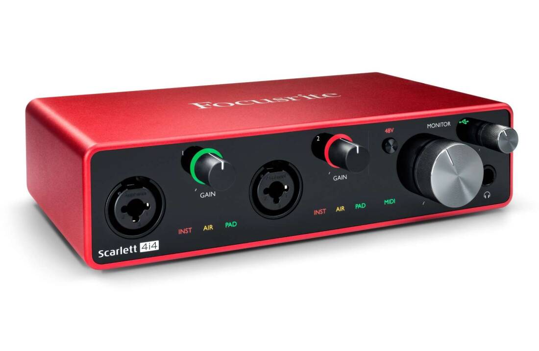 INTERFAZ DE AUDIO SCARLETT 4I4 3ER GEN FOCUSRITE