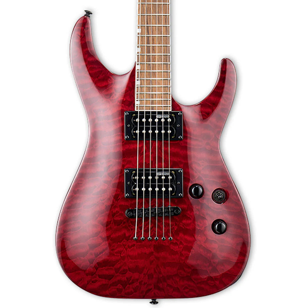 Guitarra Eléctrica LTD MH-200QM NT See Thru Black Cherry