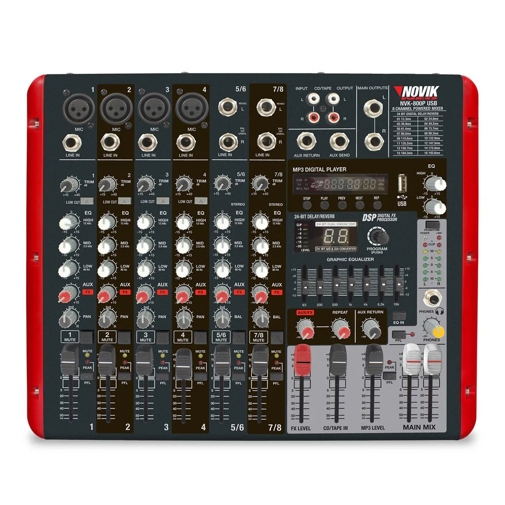 POWER MIXER NOVIK NVK 800P USB